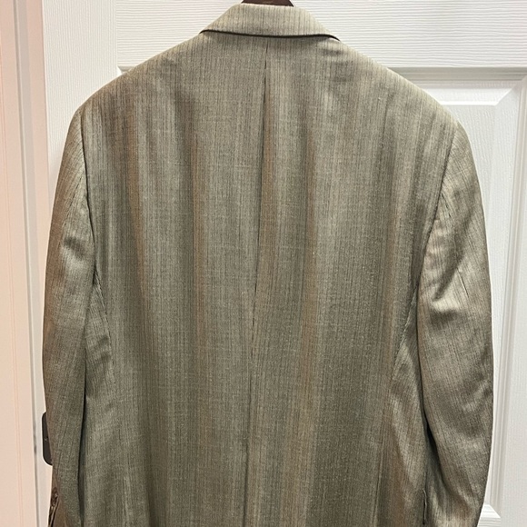 CHAPS Khaki Suit Blazer Jacket!  Size 44R - Picture 6 of 9
